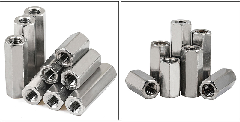Long Hexagonal Coupling Nut