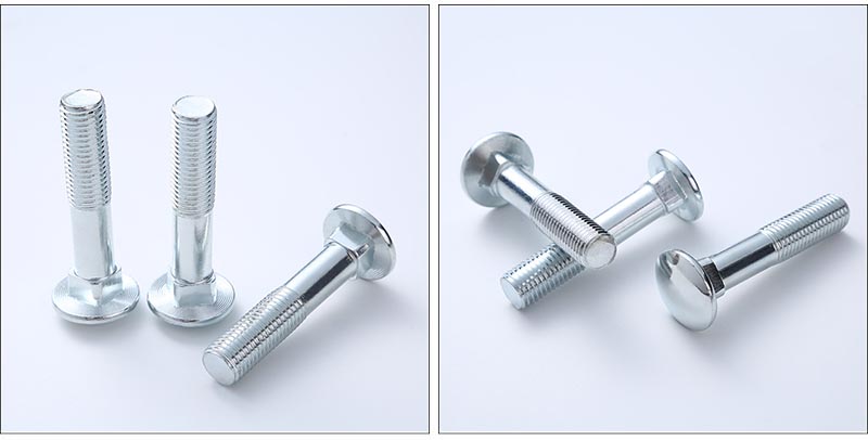 Strengthened cup head square neck bolts