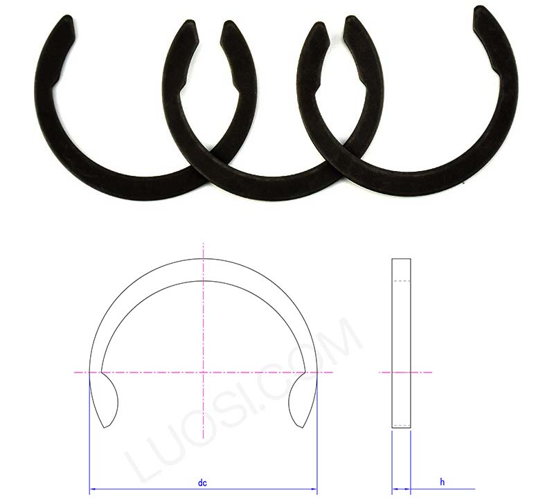 Metric spring retaining rings Metric spring retaining rings