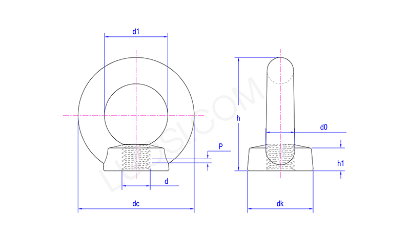 Versatile Lifting Eye Nut
