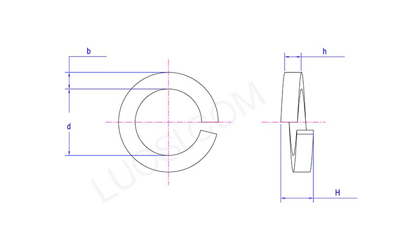 High Collar Split Lock Washer