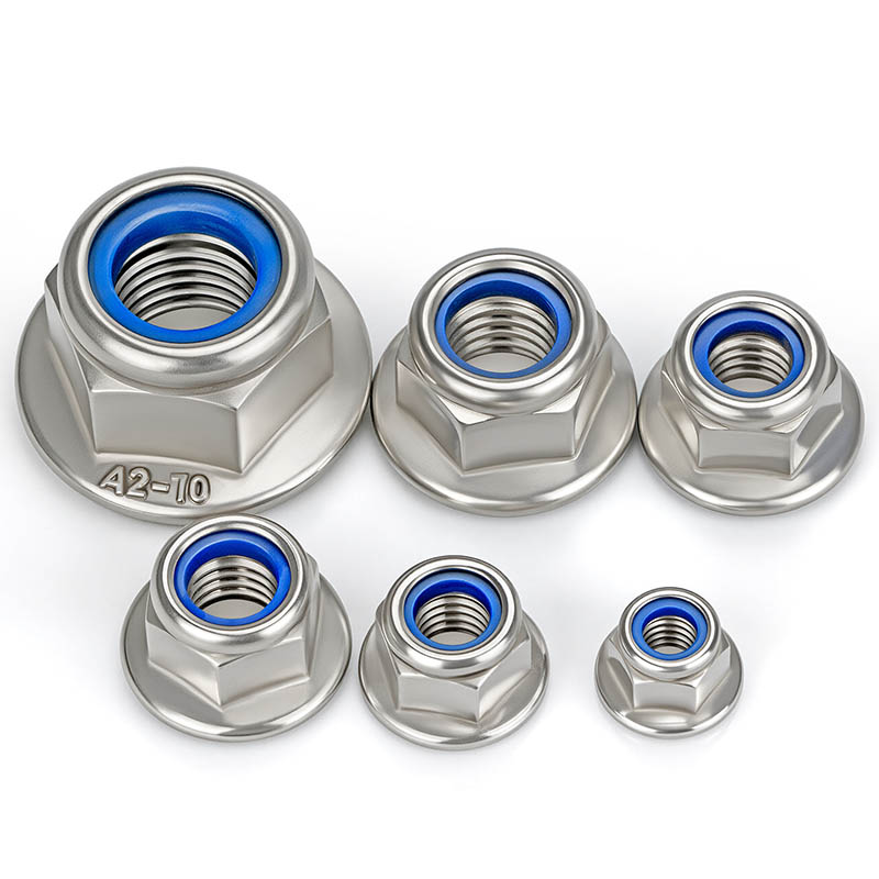 Најлонска навртка за заклучување со прирабница